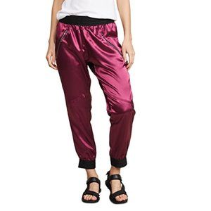 Baja East Moto Pants Cherry